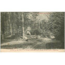 carte postale ancienne 88 LES COLS DES VOSGES. Le Col du Bon Dieu sur la Burre 1916 animation