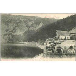 carte postale ancienne 88 LES HAUTES VOSGES. La Digue et un coin du Lac Noir