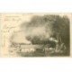 carte postale ancienne 88 LES HAUTES VOSGES. Scierie Vosgienne avec Ouvriers 1902