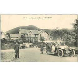 carte postale ancienne 88 LES VOSGES. Le Donon Hôtel Valléda superbes voitures anciennes 1915