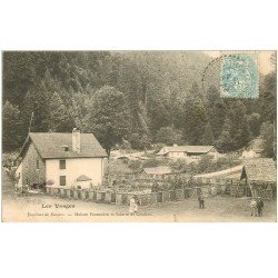 carte postale ancienne 88 LES VOSGES. Maison Forestière et Scierie de Coichot 1905. Petite coupure 1 cm