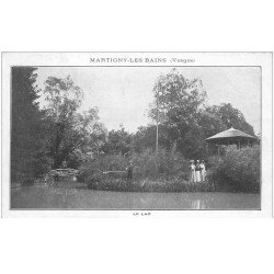 carte postale ancienne 88 MARTIGNY LES BAINS. Le Lac . Collection des vues Etablissement Hydromineral
