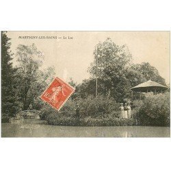 carte postale ancienne 88 MARTIGNY LES BAINS. Le Lac. Timbrée mais verso vierge
