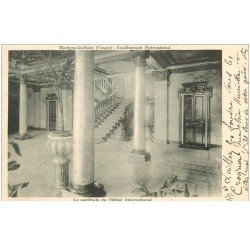 carte postale ancienne 88 MARTIGNY LES BAINS. Vestibul Hôtel International 1903