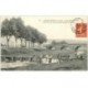 carte postale ancienne 88 MIRECOURT. Enfants sur le Vieux Pont 1908 Entrée du Faubourg Saint Vincent