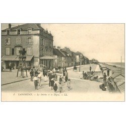 carte postale ancienne 14 LANGRUNE-SUR-MER. La Brèche et la Digue