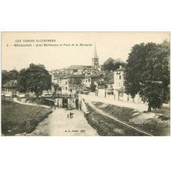 carte postale ancienne 88 MIRECOURT. Quai Barbacane et Pont de la Marquise