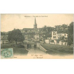 carte postale ancienne 88 MIRECOURT. Vue du Pont Neuf 1903