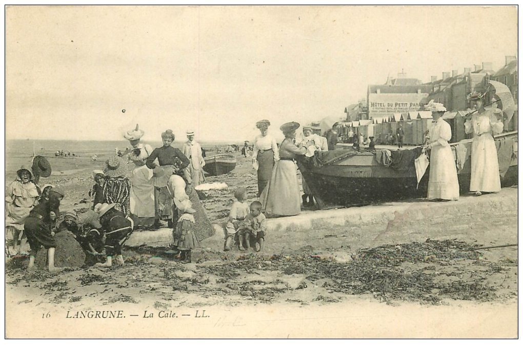 carte postale ancienne 14 LANGRUNE-SUR-MER. La Cale