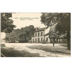 carte postale ancienne 88 MONTHUREUX SUR SAONE. La Gare