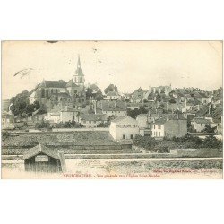 carte postale ancienne 88 NEUFCHATEAU. Eglise Saint Nicolas et Pavillon Jeanne Arc 1917