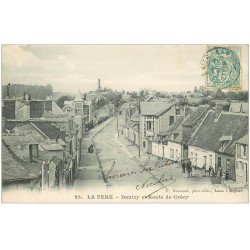 carte postale ancienne 02 LA FERE. Danizy Route de Crécy 1906. Boulangerie