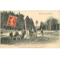 carte postale ancienne 88 PLAINFAING. La visite d'un Voyageur par Douane allemande au Col du Bonhomme 1910