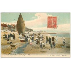 carte postale ancienne 14 LANGRUNE-SUR-MER. La Plage barque de Pêcheurs 9