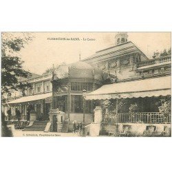 carte postale ancienne 88 PLOMBIERES LES BAINS. Le Casino avec enfants