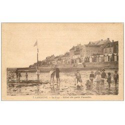 carte postale ancienne 14 LANGRUNE-SUR-MER. La Plage Hôtel du Petit Paradis
