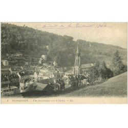 carte postale ancienne 88 PLOMBIERES LES BAINS. Vue vers le Chonot 1916