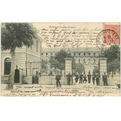 carte postale ancienne 88 RAMBERVILLERS. Caserne du 17 Bataillon 1904