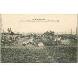 carte postale ancienne 88 RAMBERVILLERS. Tombes Soldats Français morts au combat 1915