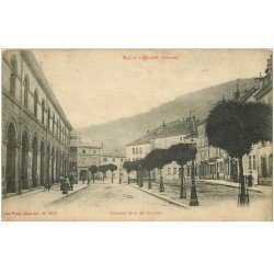 carte postale ancienne 88 RAON L'ETAPE. Grande Rue et Halles