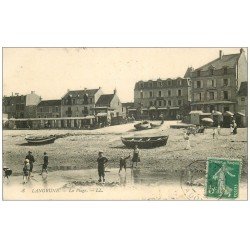 carte postale ancienne 14 LANGRUNE-SUR-MER. La Plage LL8