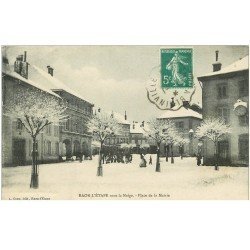 carte postale ancienne 88 RAON L'ETAPE. Place de la Mairie 1911