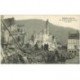 carte postale ancienne 88 RAON L'ETAPE. Rue Thiers incendiée 1915 enseigne d'un Café détruit