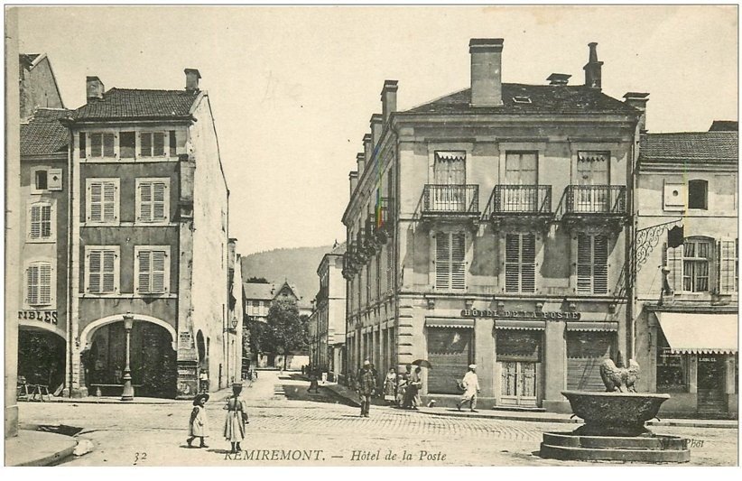 carte postale ancienne 88 REMIREMONT. Hôtel de la Poste