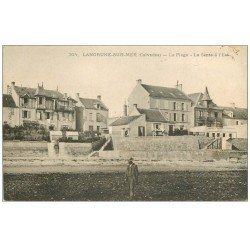 carte postale ancienne 14 LANGRUNE-SUR-MER. La Sente à l'Est 1917