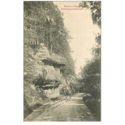 carte postale ancienne 88 ROCHES ROUTE D'ARCHETTES