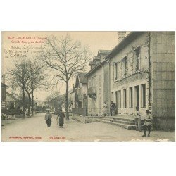 carte postale ancienne 88 RUPT SUR MOSELLE. Grande Rue avec Société Coopérative de Consommation 1917. Quelques blancs