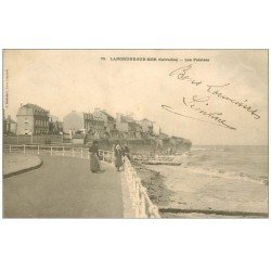 carte postale ancienne 14 LANGRUNE-SUR-MER. Les Falaises 1903