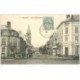 carte postale ancienne 88 SAINT DIE. Rue Gambetta Café Terminus et Hôtel de la Gare