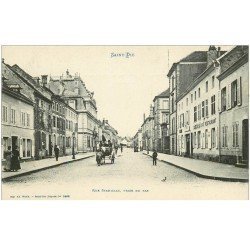 carte postale ancienne 88 SAINT DIE. Rue Stanislas Café Restaurant Le Boes