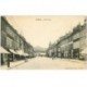 carte postale ancienne 88 SAINT DIE. Rue Thiers 1913 magasin Au Gaspillage
