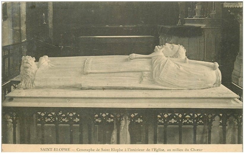 carte postale ancienne 88 SAINT ELOPHE. Cénotaphe au Choeur de l'eglise