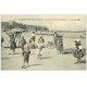 carte postale ancienne 14 LANGRUNE-SUR-MER. Partie de Croquet sur la Plage
