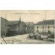 carte postale ancienne 88 SAINT HELENE. Animation Place de la Bascule Cafés du Centre