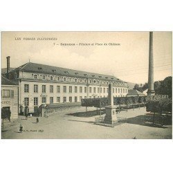 carte postale ancienne 88 SENONES. Filature Place du Château