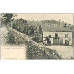 carte postale ancienne 88 TENDON. Auberge de la Cascade vers 1900