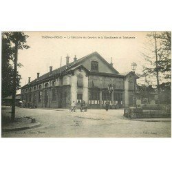 carte postale ancienne 88 THAON LES VOSGES. Réfectoire des Ouvriers Blanchisserie Teinturerie avec Facteur