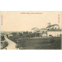 carte postale ancienne 88 URIMENIL. Route de Bains les Bains 1915