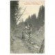 carte postale ancienne 88 VAGNEY. Rives du Bouchot et Pierre du Chasseur animation