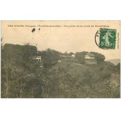 carte postale ancienne 88 VAL D'AJOL. Feuillée Dorothée route de Plombières 1914