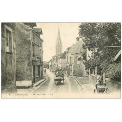 carte postale ancienne 14 LANGRUNE-SUR-MER. Rue de la Mer Magasin de Cycles Duval Mahet avec locations
