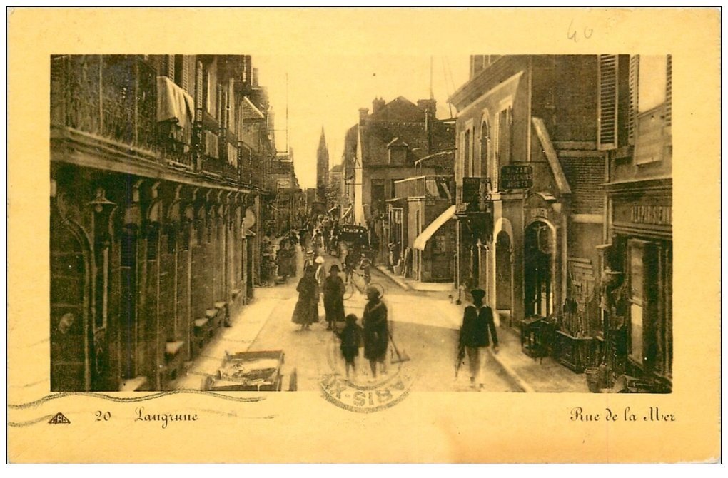 carte postale ancienne 14 LANGRUNE-SUR-MER. Rue de la Mer n°20