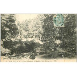 carte postale ancienne 88 VAL D'AJOL. Rivière de Combeauté Vallée des Rochers 1909