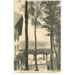 carte postale ancienne 88 VAL D'AJOL. Terrasses Grand Hôtel Feuillée Dorothée 1919