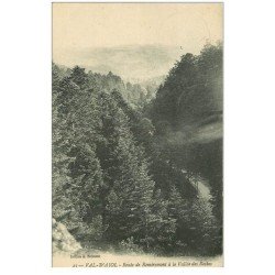 carte postale ancienne 88 VAL D'AJOL. Vallée des Roches route de Remiremont 1925