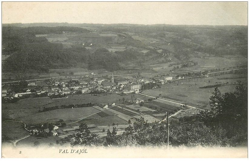 carte postale ancienne 88 VAL D'AJOL. Vue 1906